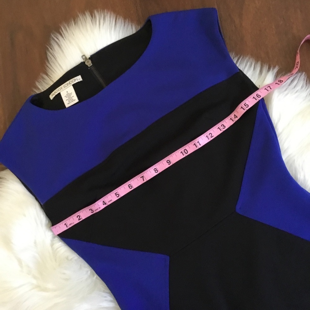 Maggy London Color Block Sheath Dress Size 6 - Picture 7 of 11
